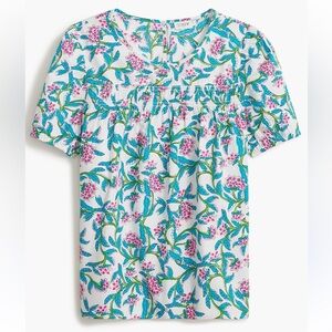 J. Crew Factory Floral Shirt Blouse XS